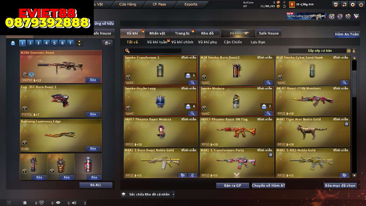 shop acc cf uy tin gia re